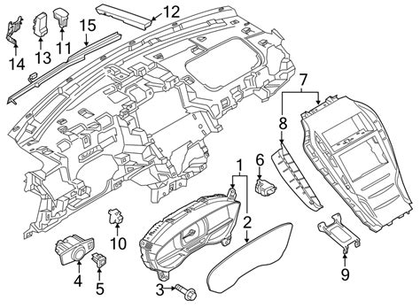 Lincoln MKZ Instrument Cluster MKZ W Hybrid From 10 10 13 W HYBRID