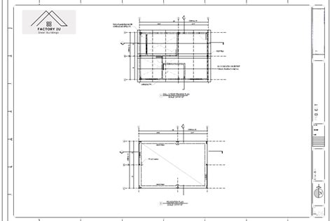 ARCHITECTURAL BLUEPRINTS - Factory 2U Steel Buildings