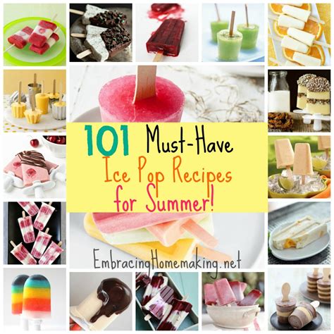 Ice Pop Recipes: 101 Homemade Ice Pops % - Embracing Homemaking