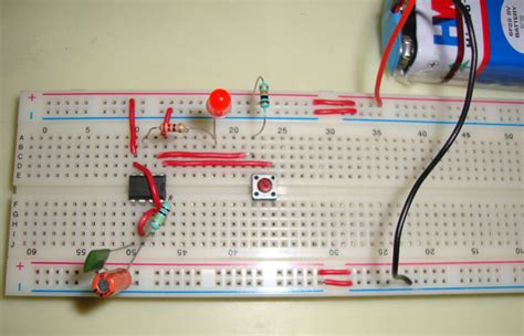 555 Timer Monostable Circuit Diagram