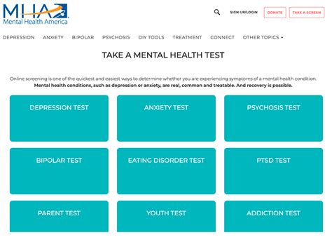 Mental Health America Screening Tools Waye Design Group