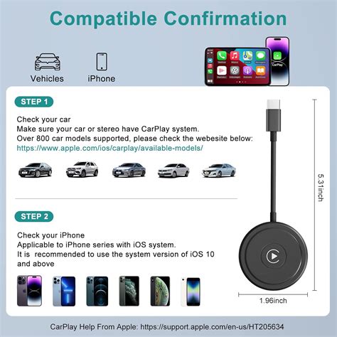 Adaptador inalámbrico CarPlay caja de dongle UWECAN CarPlay para autos