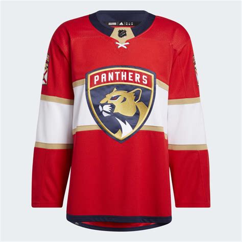 adidas Panthers Home Authentic Jersey - Red | Free Shipping with ...