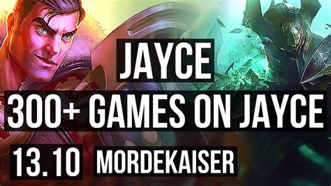 JAYCE Vs MORDE TOP 7 1 3 300 Games KR Master 13 10 YouTube