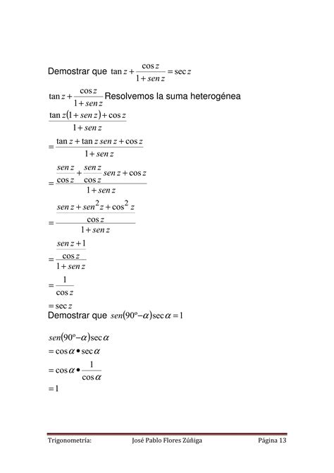 Manual De Teor A Trigonometr A Matem Tica Bachillerato Autor Jos