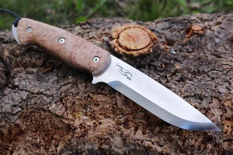 Seth Cosmo Bushcraft Nitro V Steel Maple Burl Bushcraft Canada