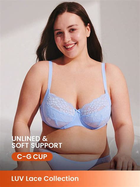 Luvlette Plus Woman Full Coverage Lingerie Lounge Curve Support Breathable Underwire Sexy