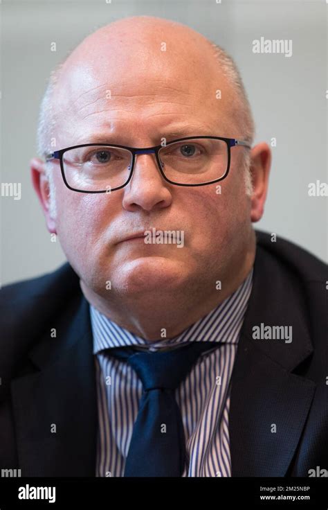 MR S Jean Luc Crucke Pictured During A Session Of The Publifin Inquiry