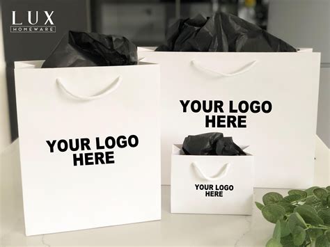 personalised logo gift bags custom business packaging bags branded