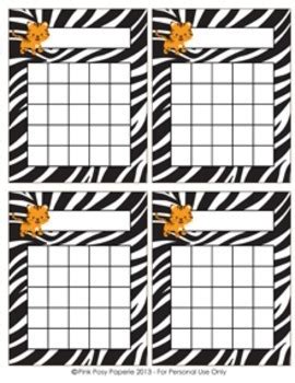 Jungle Safari Incentive Reward Charts 4 Different Designs TpT