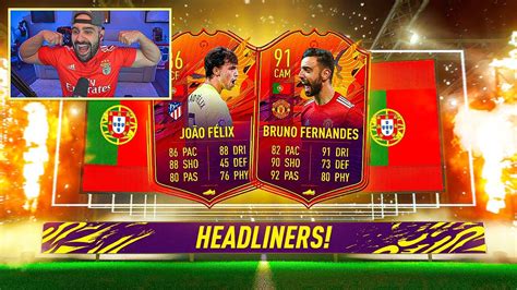 I GOT BRUNO FERNANDES JOAO FELIX HEADLINERS FIFA 21 YouTube