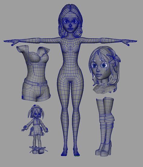 The Making Of The Pussycat Dolls 3d Maya In 2019 Cartoon Body 3d