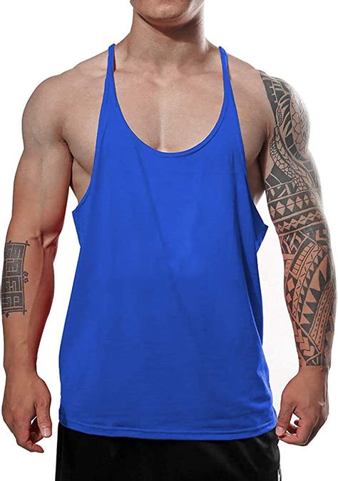 Gymape Débardeur Gym Stringer Pour Homme Extensible Entraînement De Musculation Débardeur Coton