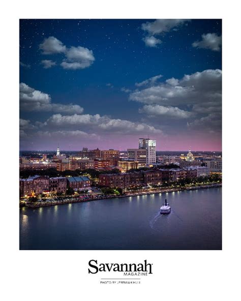 Savannah Starry Night Skyline Poster – Savannah Magazine