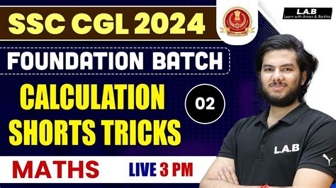 Ssc Cgl Foundation Batch Calculation Short Tricks Ssc Cgl