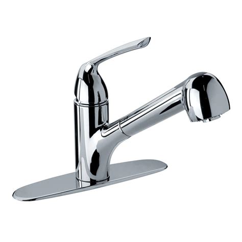 Glacier Bay Milano Single Handle Pull Out Sprayer Kitchen Faucet In