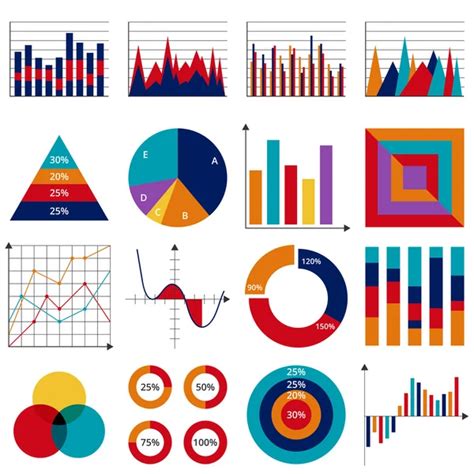 Business Chart Icons Set Flat Stock Vector Image By Macrovector 59266767