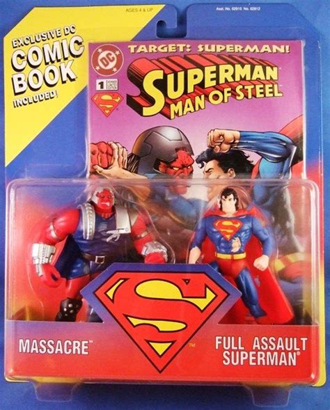 1995 Hasbro Kenner Dc Comics Superman Man Of Steel Massacre Vs Full