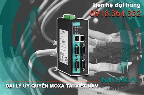 NPort IA5450A-T - Bộ chuyển đổi 4 cổng RS232/485/422 sang Ethernet - 2 ...