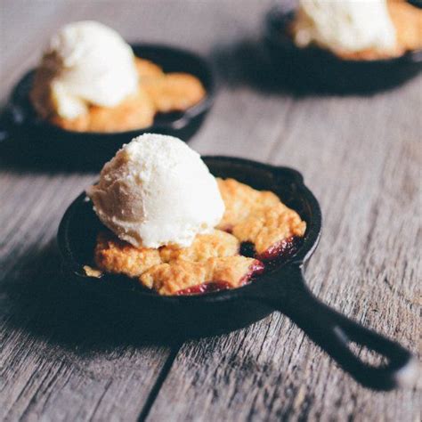 Sweet juneberries are the star in this delicious cobbler that is cute-as-can-be served in mini ...