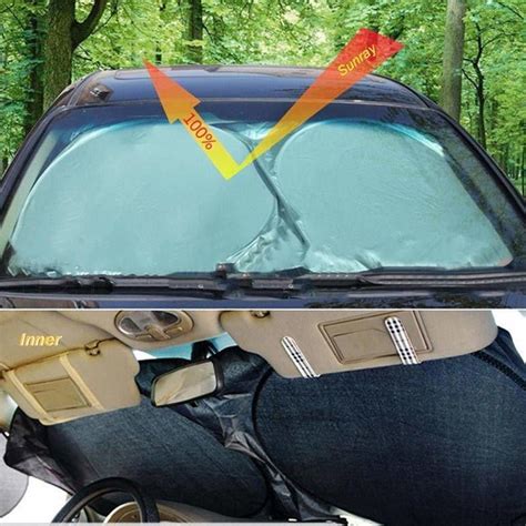 Car Front Window Sunshades Front Windshield Shades Block UV Ray Sun