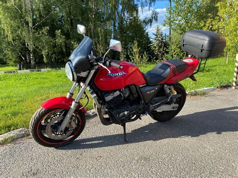 Купить б у Honda CB Super Four карбюратор передач в Москве красный naked bike года