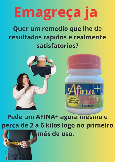 Afina Auxilio poderoso na redução de medidas composto natural