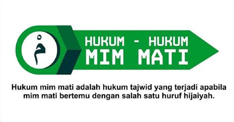 Hukum Tajwid Mim Mati Hukum Bacaan Nun Mati Dan Tanwin Beserta