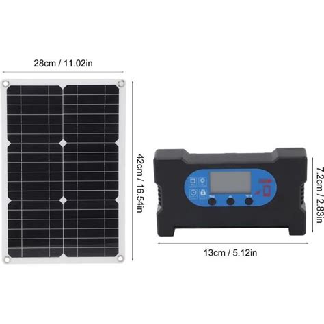 Kit De Panneau Solaire Monocristallin Chargeur De Panneau Solaire