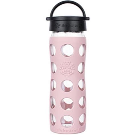 Lifefactory Glass Water Bottle With Classic Cap And Silicone Sleeve