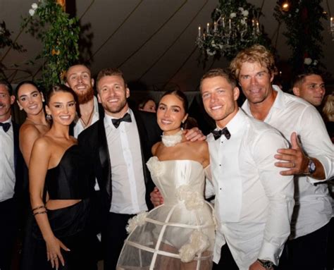 Former NFL Star's Wild Party Photo at Christian McCaffrey's Wedding ...