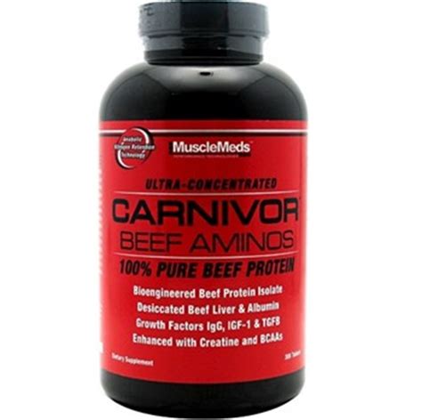 Musclemeds Carnivor Beef Aminos Protein 300 Tablet