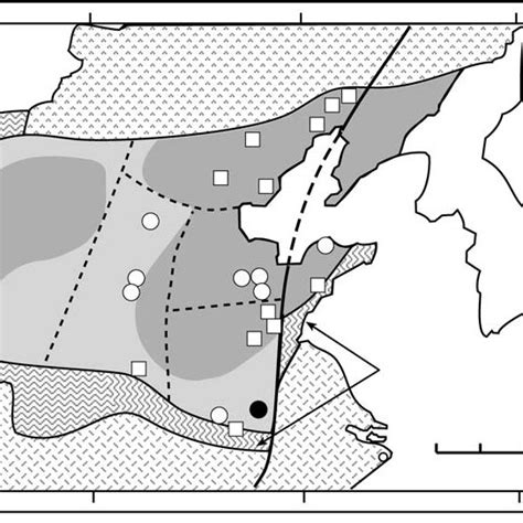 Simplified Tectonic Map Showing Major Tectonic Units In Eastern China