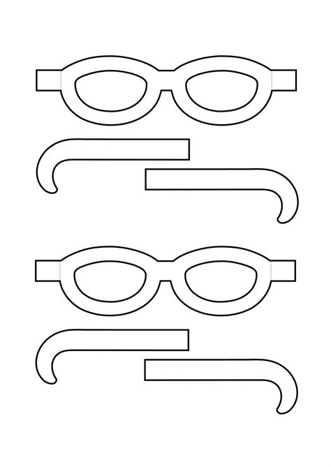 Трафарет Очки - 61 фото