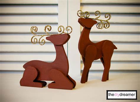 Wooden Reindeer Crafts Woodworking Small Projects