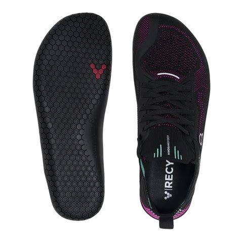 Vivobarefoot Primus Lite Knit Womens Running Shoes Obsidian Vibrant