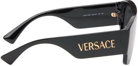 Versace Black Logo Aviator Sunglasses Versace