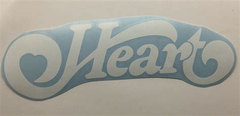 Heart Band Logo Die Cut Vinyl Sticker Classic Hard Rock and Roll Metal | #4587132858