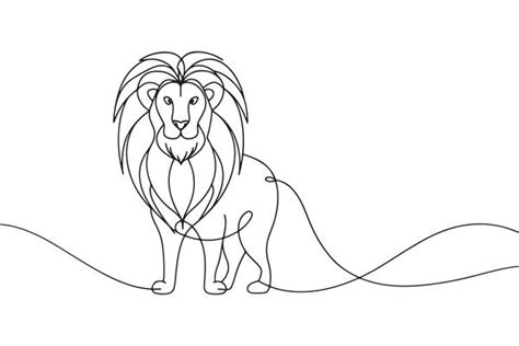 Lion Trace Vector Art Icons And Graphics For Free Download