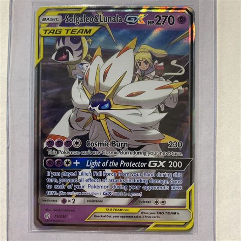 Pokémon TCG Solgaleo Lunala Tag Team GX Sun Moon Cosmic Eclipse