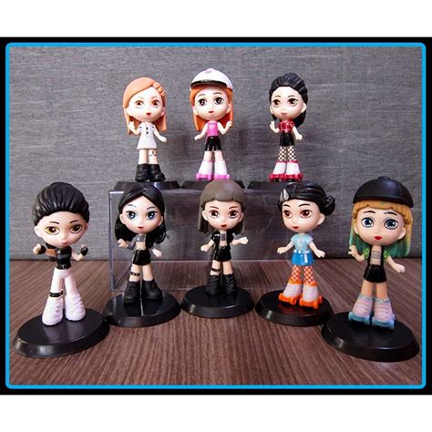 Jual Hadir Action Figure Korea K-Pop Blackpink Black Pink Set Isi 8 Pcs ...