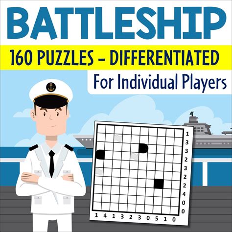 Printable Battleship Puzzles 160 Logic Games Printable Brain Teasers