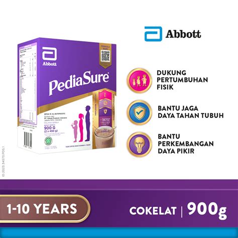 Jual PEDIASURE Cokelat 900g Susu Pertumbuhan Anak Usia 1 10 Tahun