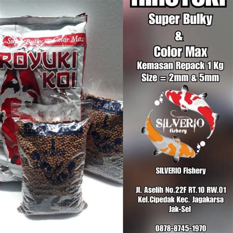 Jual Pakan Ikan Koi Dan Tamasaba Hiroyuki Super Bulky Dan Color Max