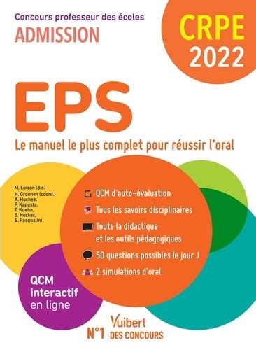 EPS Le manuel complet pour réussir l oral Edition 2022 Marc Loison