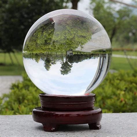 Navaris Crystal Clear Glass Ball 100mm Transparent K9 Globe For