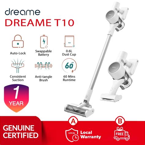 Dreame T10 Cordless Vacuum Cleaner With With Its Multi-Stage Filtration ...