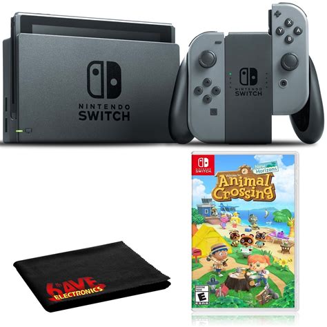 Nintendo Switch with Gray JoyCons Bundle with Animal Crossing + 6Ave ...