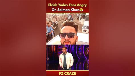 Elvishyadavvlogs Fans Angry On Salman Khan Elvish Yadav Cry In Bigg