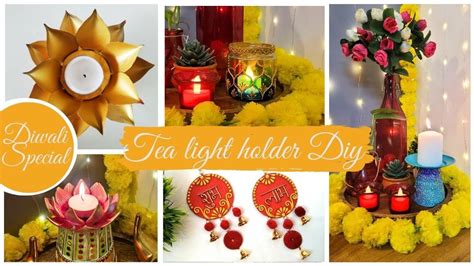 Last Minute Diwali Diy Ideas Diwali Special Diy Tea Light Holder